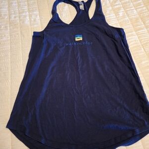 Blue Watercolor Tank Top